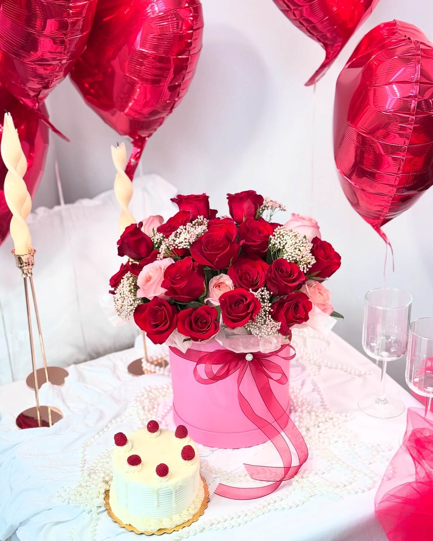 Harmony of Pink and Red