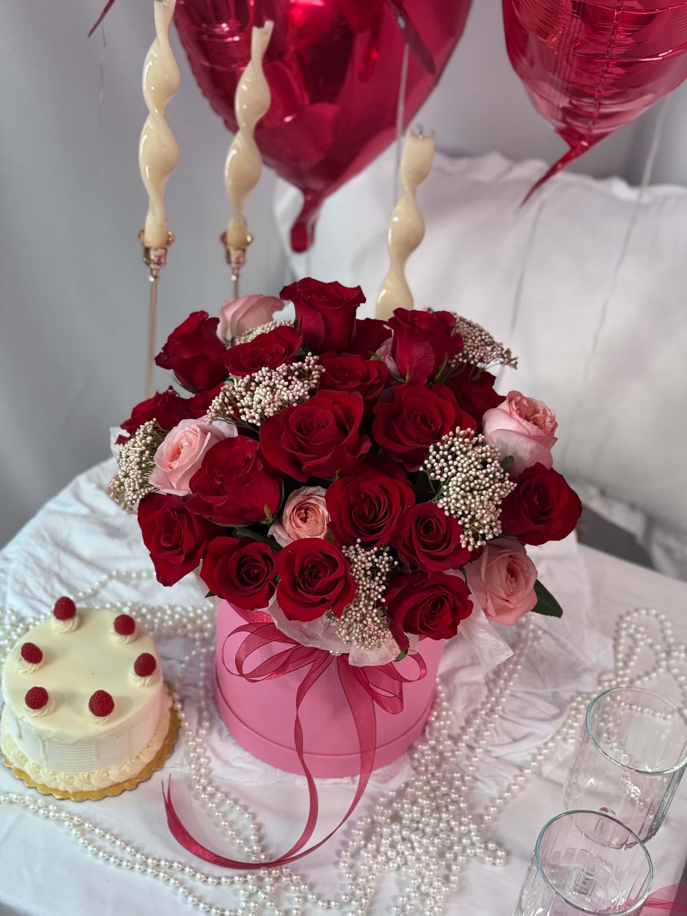 Harmony of Pink and Red