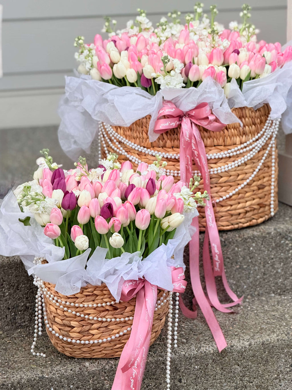 Luxurious Tulip Baskets