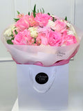 Mixed Flower Bouquet – Roses, Chrysanthemums & Alstroemeria