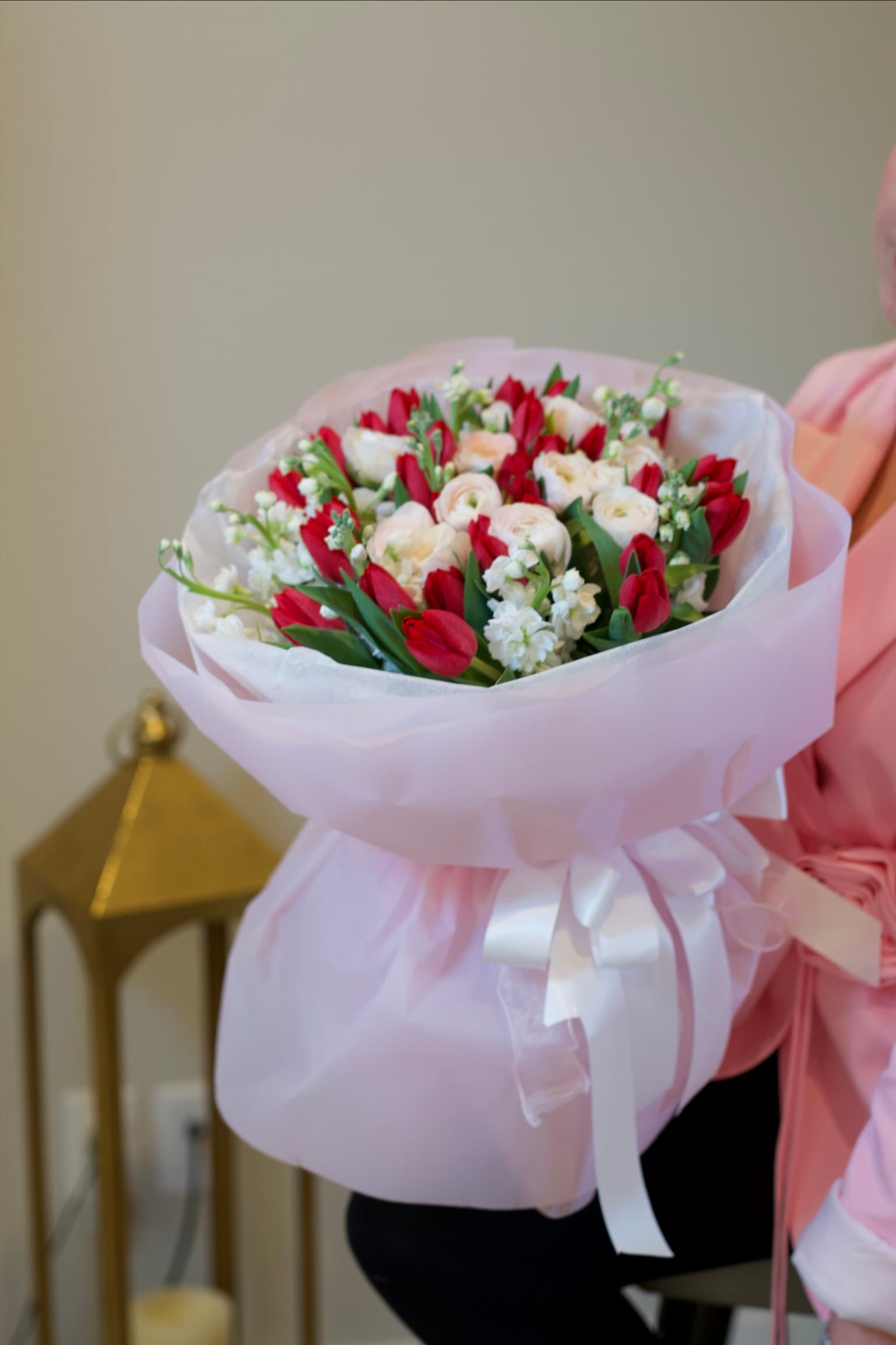 🌷 Premium Tulip & Ranunculus Bouquet